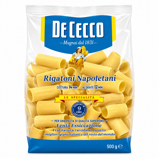 MACARRAO RIGATONI NAPOLETANI 500G DE CECCO