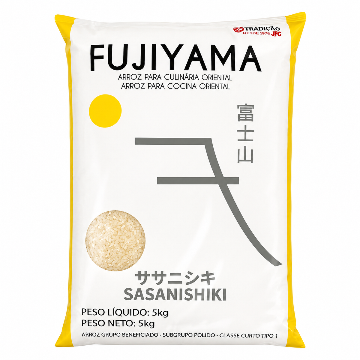 Arroz Japonês Sasanishiki 5kg - Fujiyama