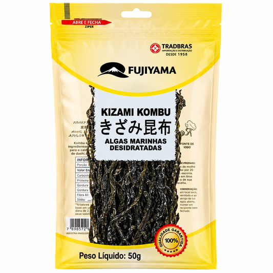 Alga Marinha Desidratada Kizami Kombu 50g - Fujiyama