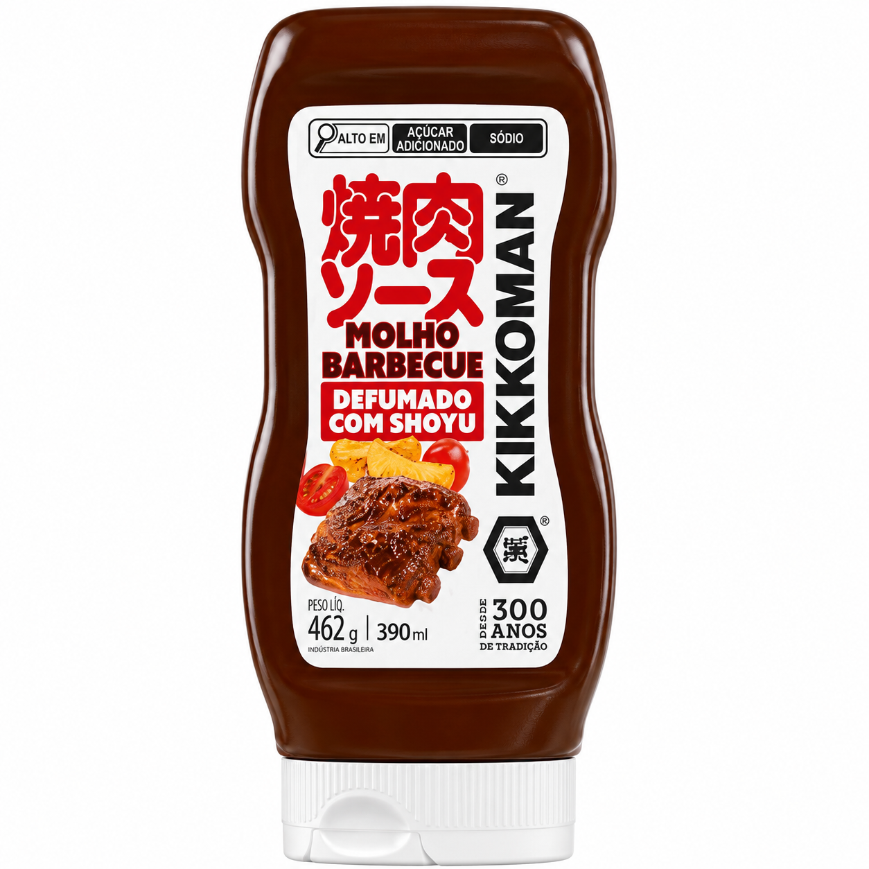 Molho Barbecue Defumado com Shoyu 390ml - Kikkoman