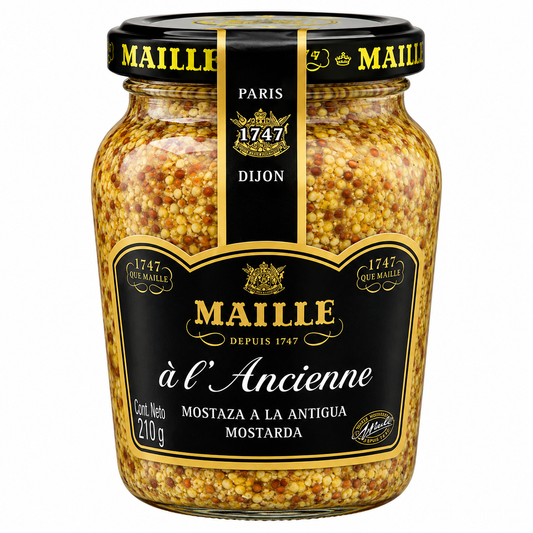 Mostarda em Grãos com Vinho Branco Vidro 210g Maille
