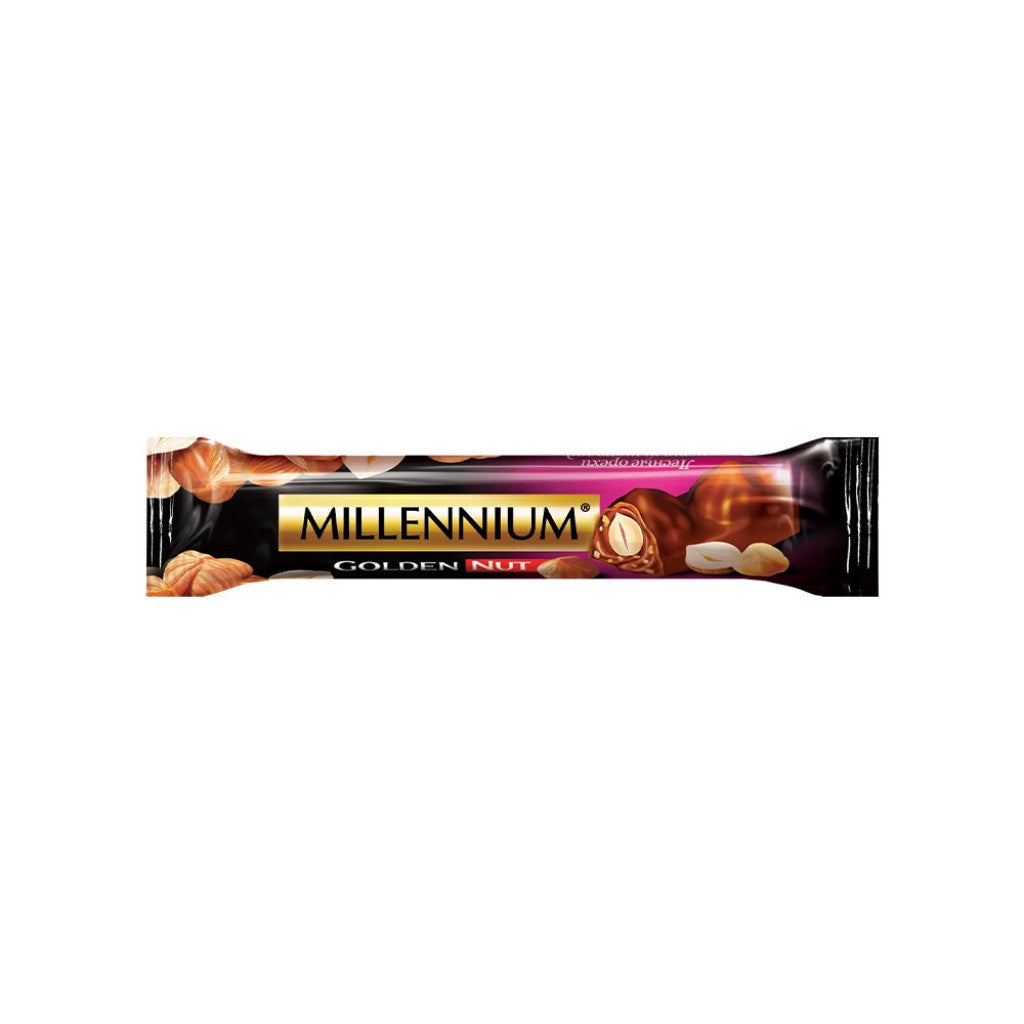Chocolate Meio Amargo Double Nuts 40g Millennium