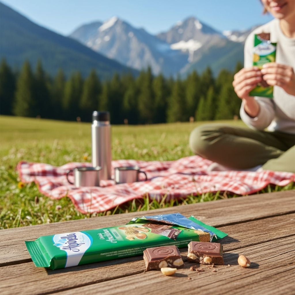 Chocolate ao Leite com Amendoim 90g Alpinella