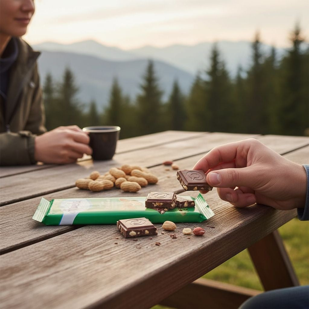 Chocolate ao Leite com Amendoim 90g Alpinella