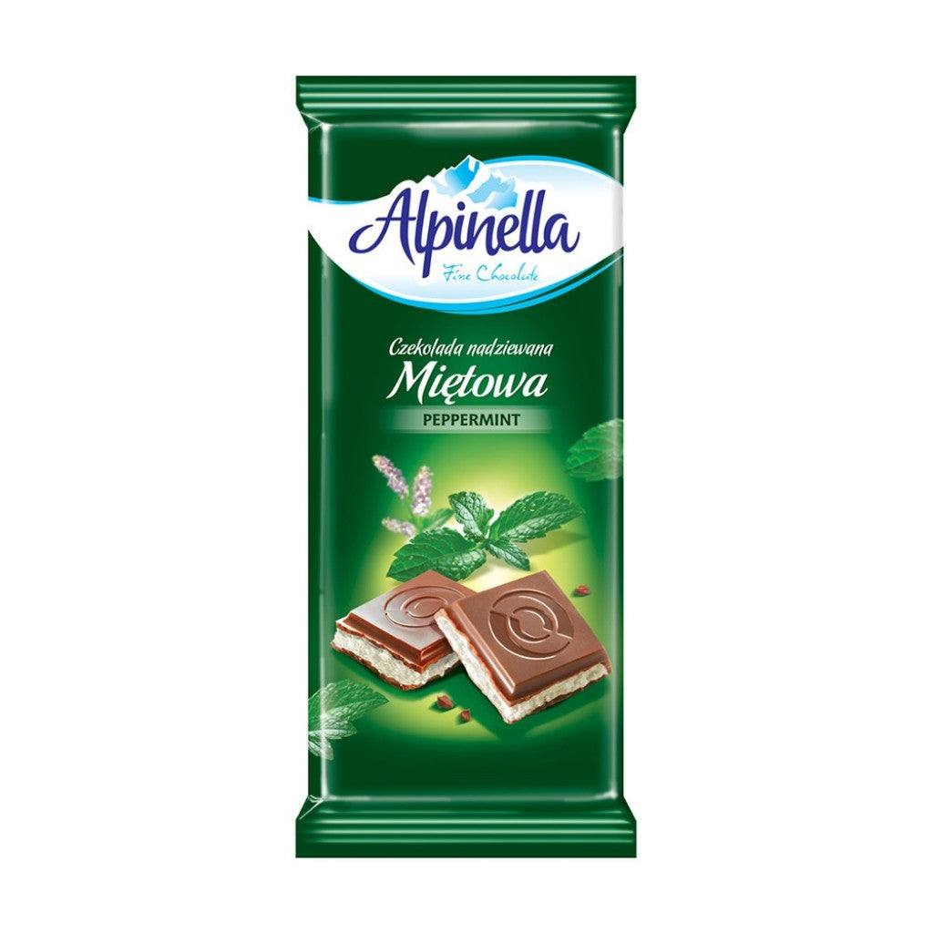 Chocolate ao Leite com Menta 100g Alpinella VENC 31/08/2026