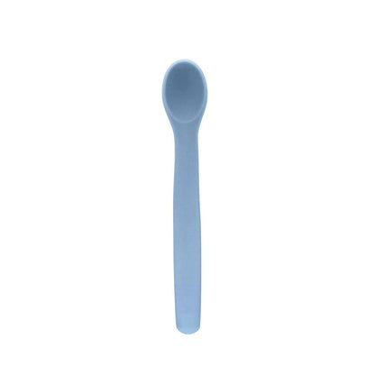 Colher Flexível em Silicone Azul Buba