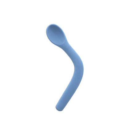 Colher Flexível em Silicone Azul Buba