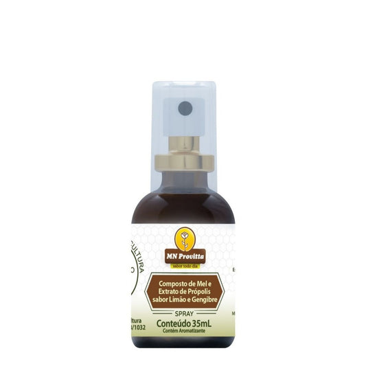 Composto de Mel e Extrato de Própolis sabor Limão e Gengibre 35ml Mn Provitta