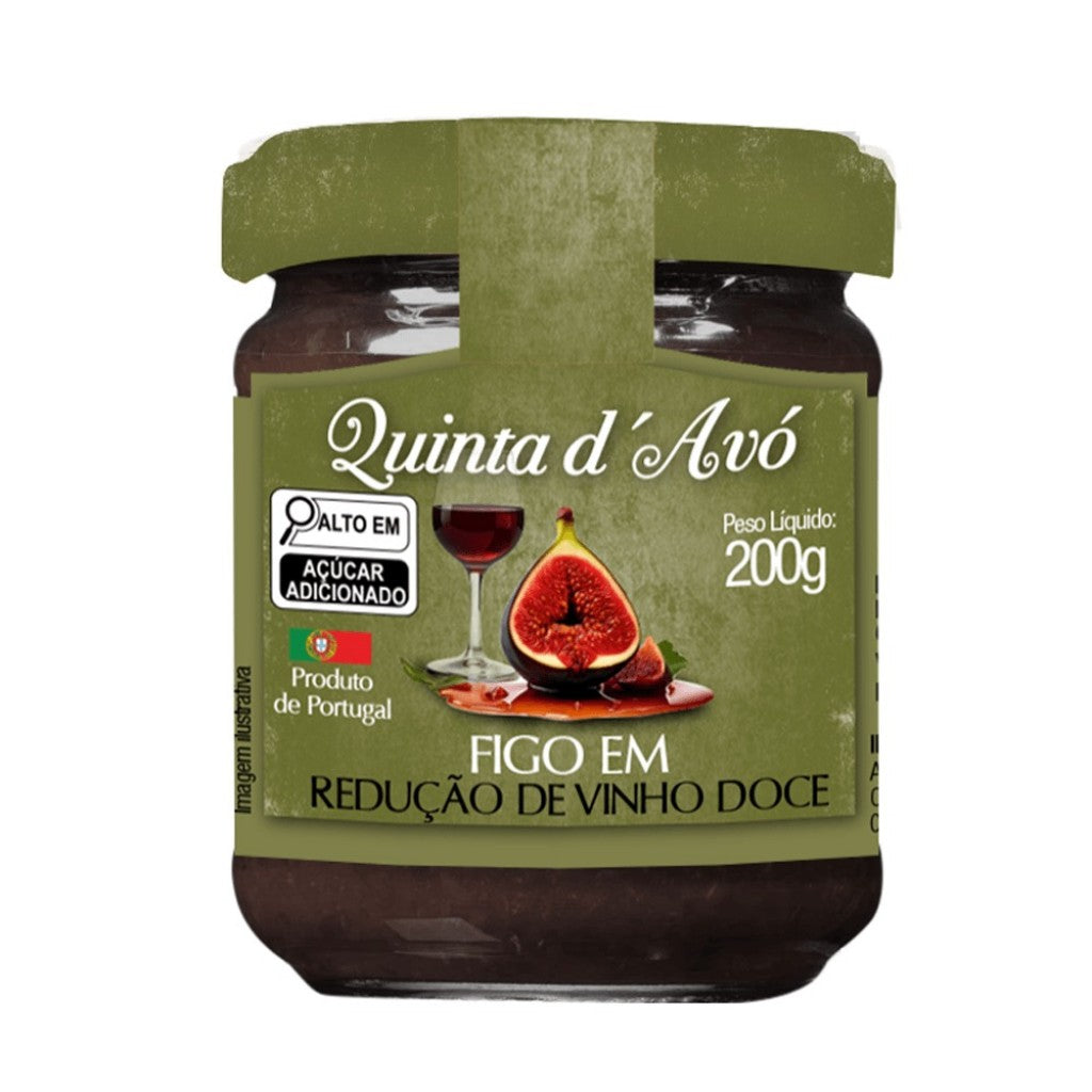 Confit de Figo em Redução de Vinho Doce 200g Quinta d Avó