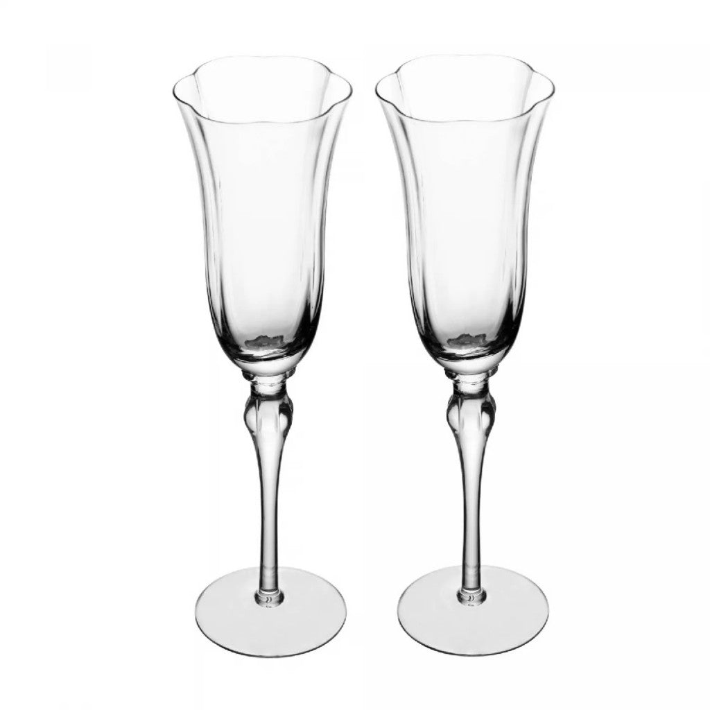 Conjunto 2 Taças Champagne Lily 200ml Wolff