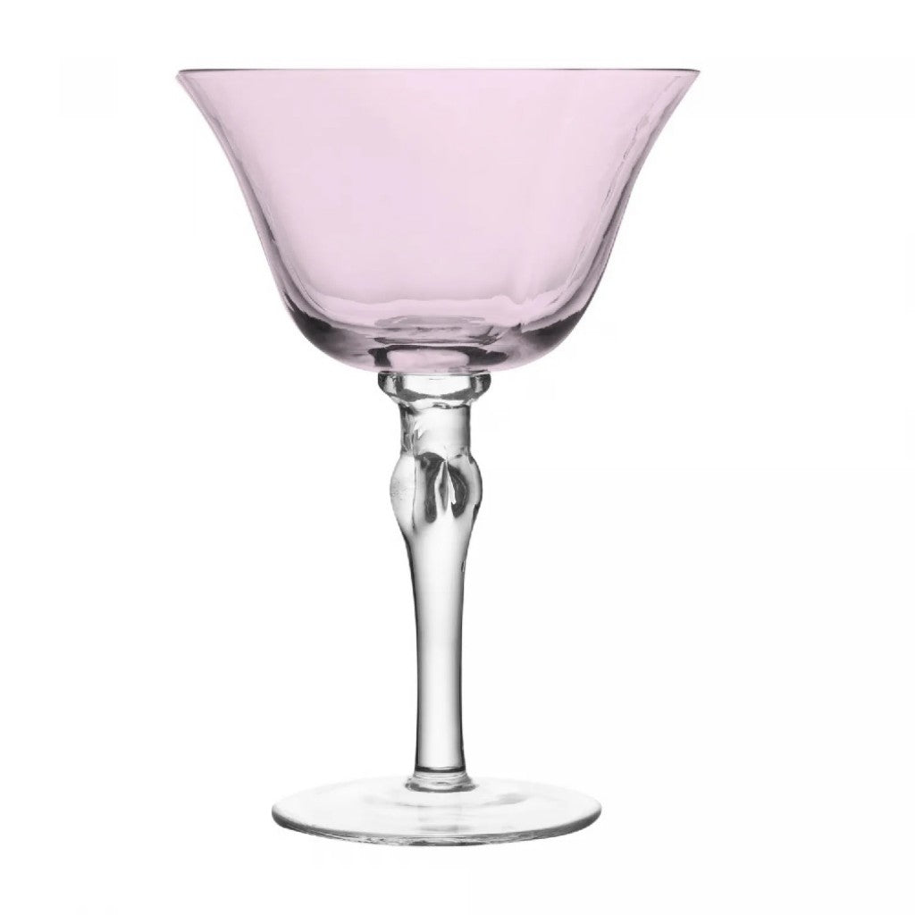 Conjunto 2 Taças Vinho Lily Rosa Cinza 300ml Wolff