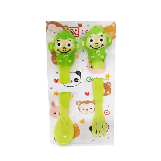 Conjunto de Talheres Infantil Macaco
