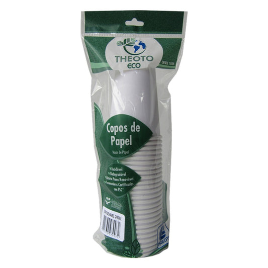 Copos de Papel com 20 Unidades 240ml Theoto