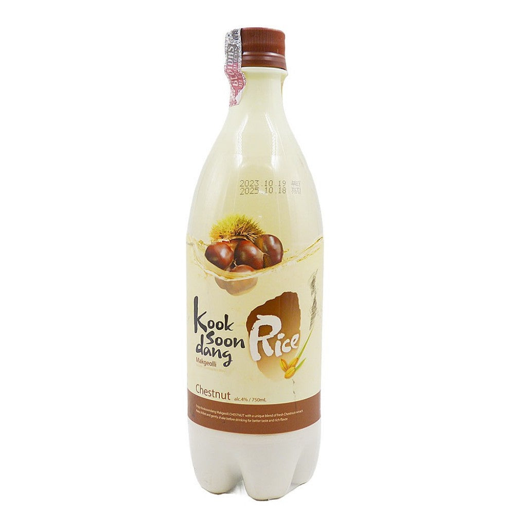Coquetel Alcoólico Coreano Makgeolli Sabor Castanha 750ml Kook Soon Dang