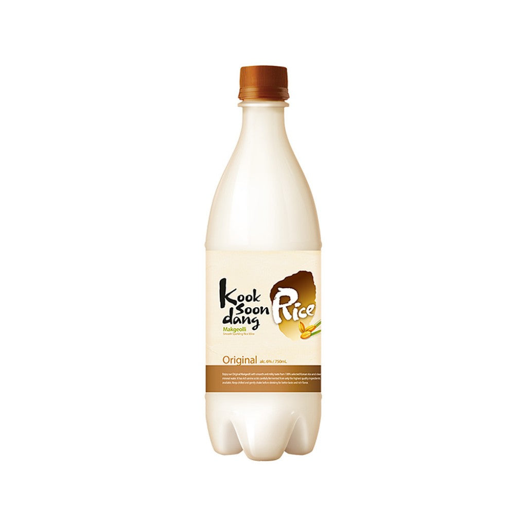 Coquetel Alcoólico Gaseificado de Arroz Makgeolli Original 750ml Kook Soon Dang