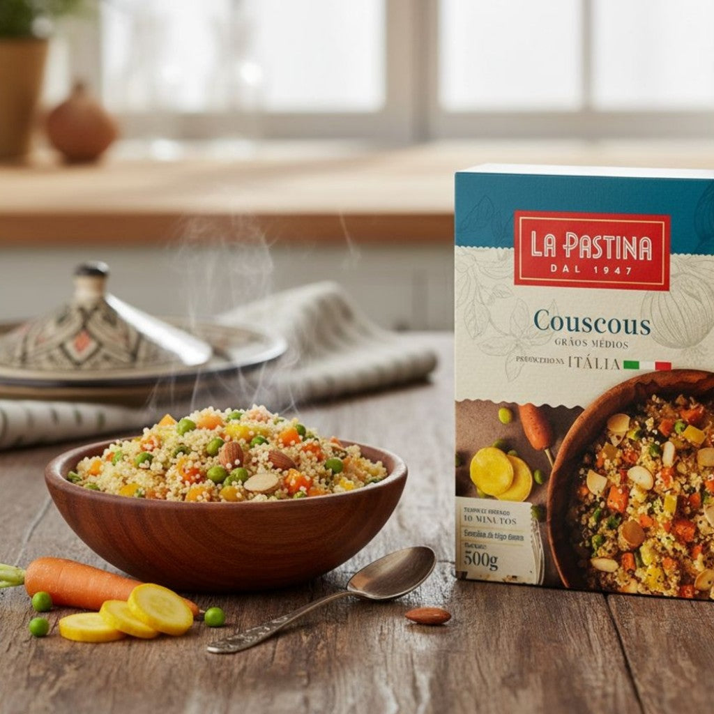 Couscous Grãos Médios 500g La Pastina