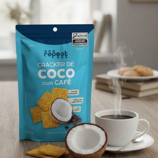 Cracker Coco e Café 50g Repeat