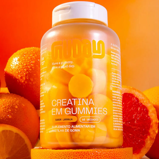 Creatina Gummies Laranja 60un Guday