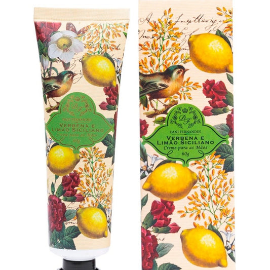 Creme de Mãos Verbena e Limão Siciliano 60g Dani Fernandes