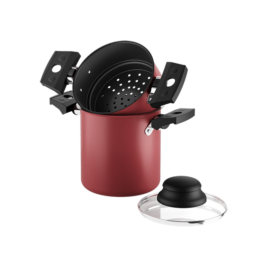 Cuzcuzeira Brinox Especiarias Cereja 800ml