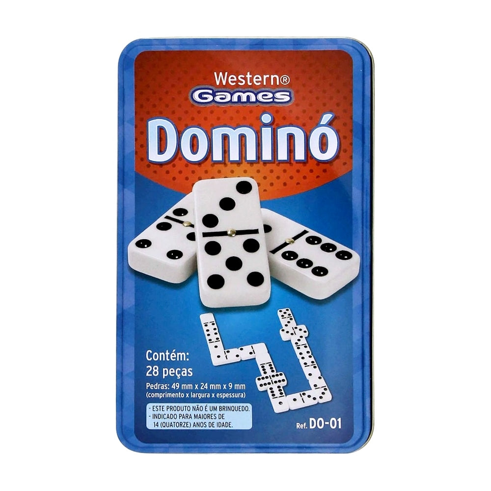 Domino Lata 28 Pecas 49x24x9mm Western Games