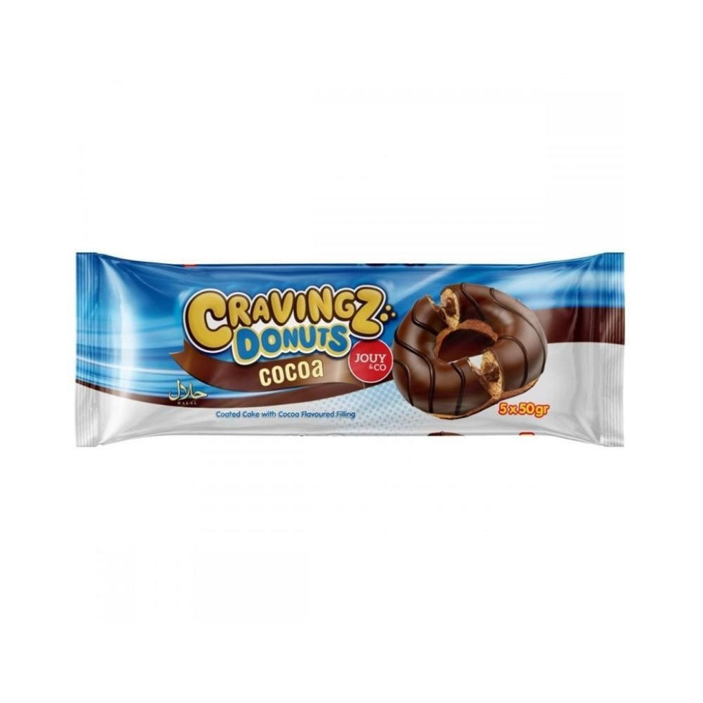 Donuts de Chocolate com Cacau 5 Packs 200g Cravingz VENC. 28/07/2026