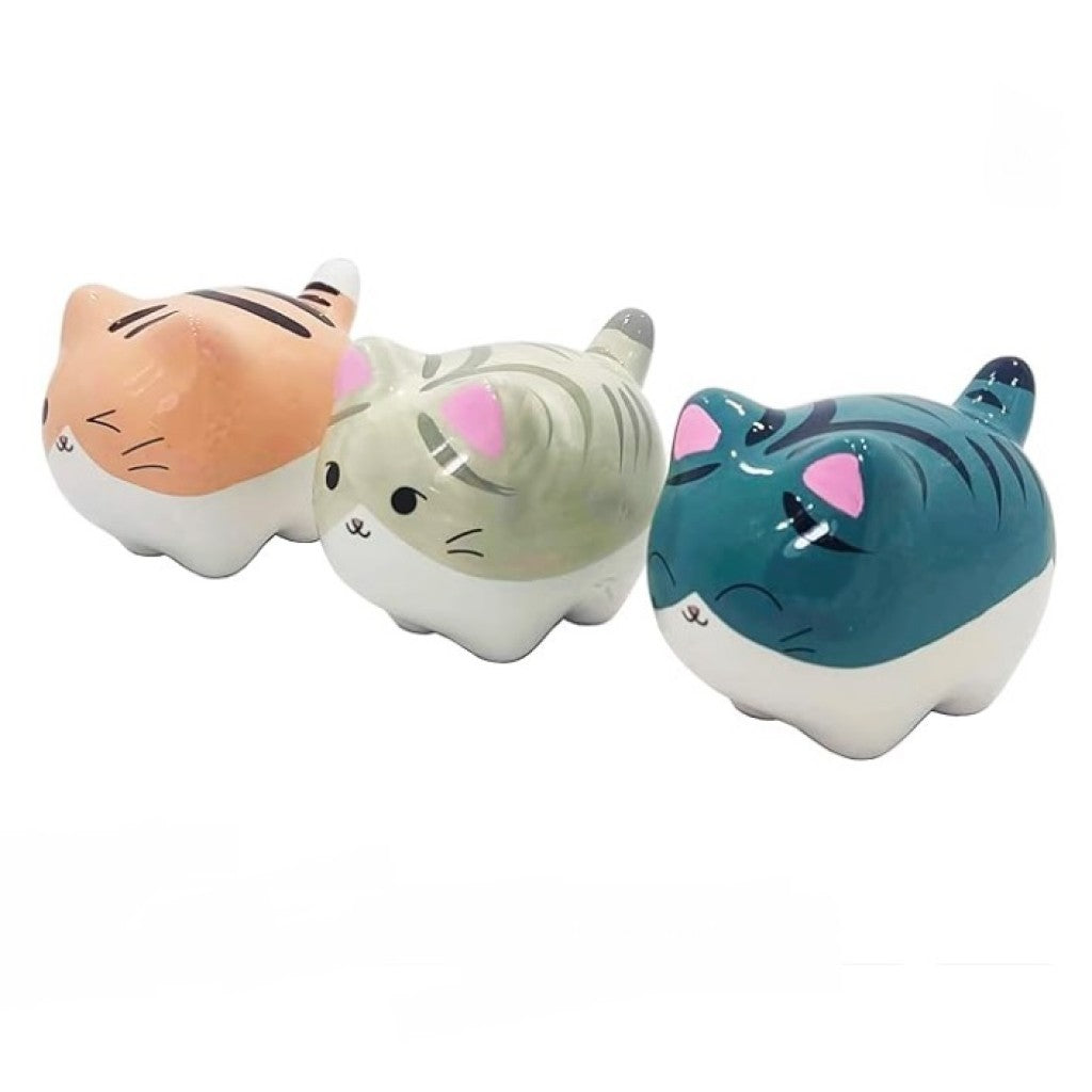 Enfeite Porcelana Gato Sorte Sortido TGTO-918A Martins
