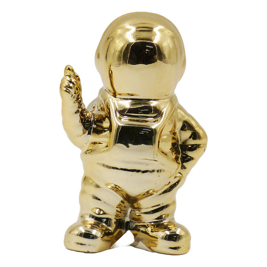 Enfeite de Cerâmica Astronauta Dedo em Riste 6x10cm