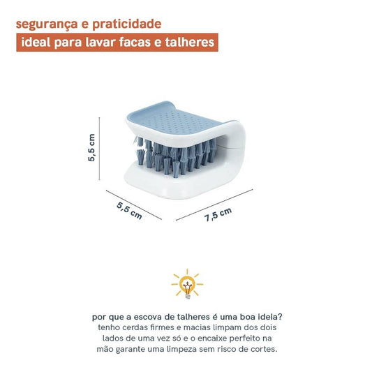 Escova para Lavar Talheres Azul