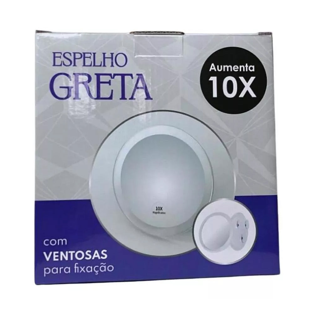 Espelho de Aumento com Ventosas 10x Klass Vough