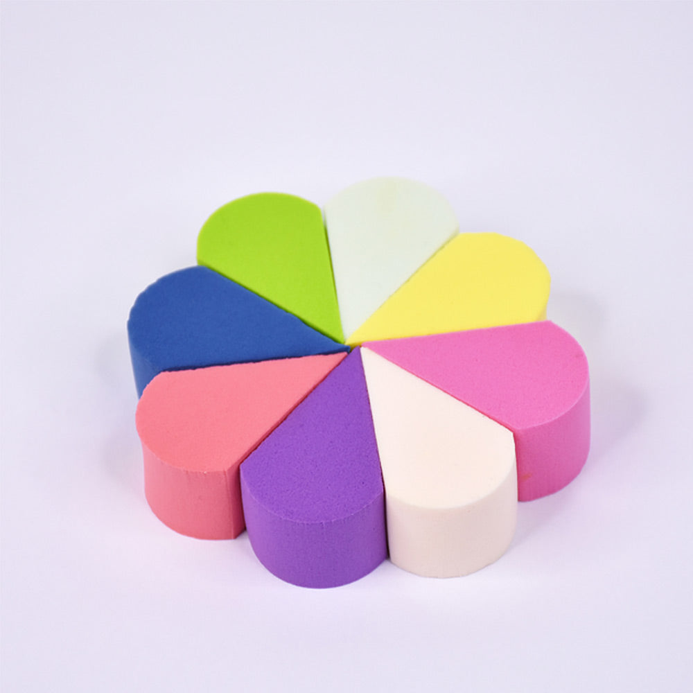 Esponja de Maquiagem Queijinho Colorido com 8 peças
