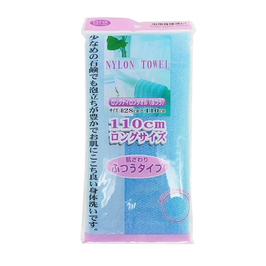 Esponja Toalha de Nylon Meio Grossa para Banho 28x110cm Estya Beauty Care