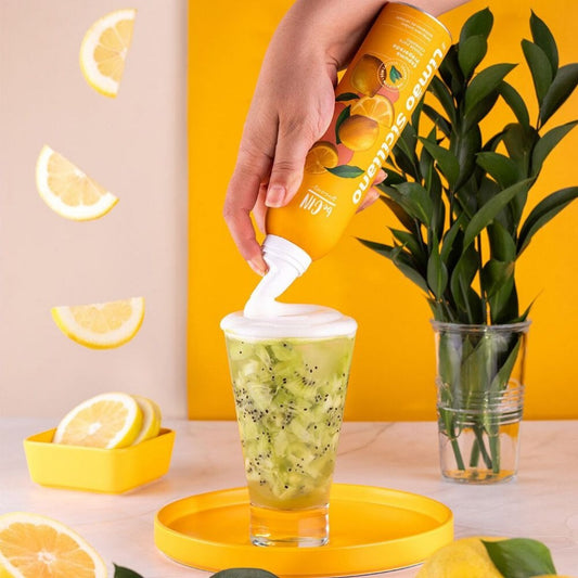 Espuma para Drinks Sabor Limão Siciliano 240g Begin