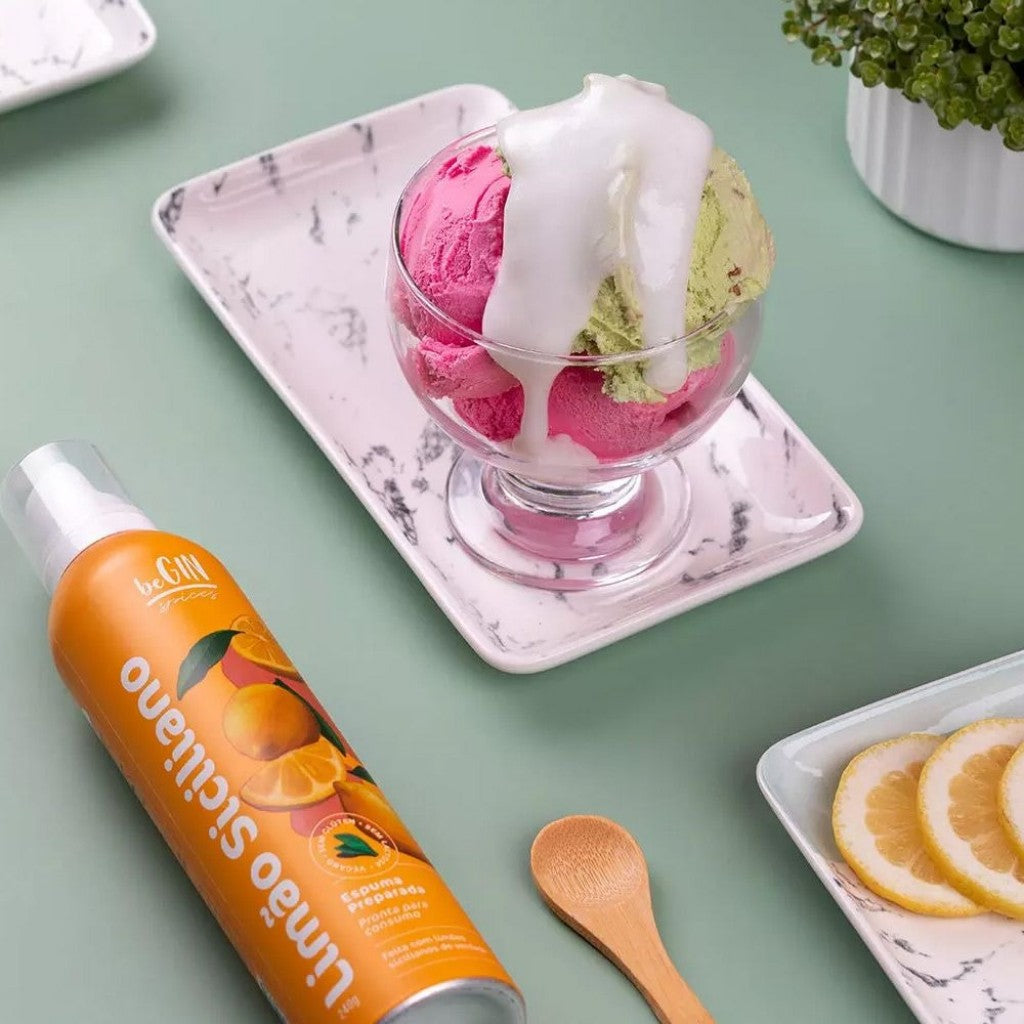 Espuma para Drinks Sabor Limão Siciliano 240g Begin