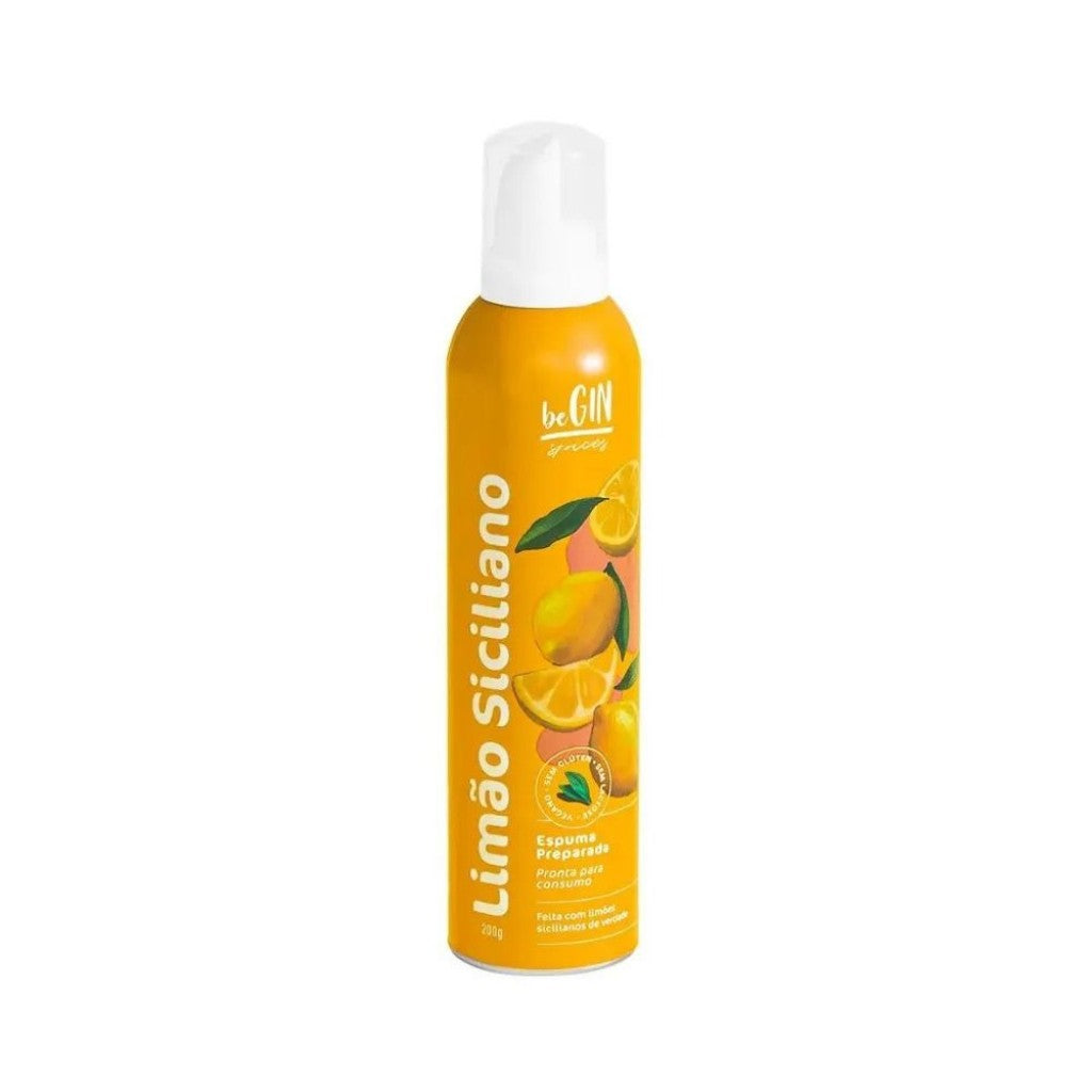 Espuma para Drinks Sabor Limão Siciliano 240g Begin