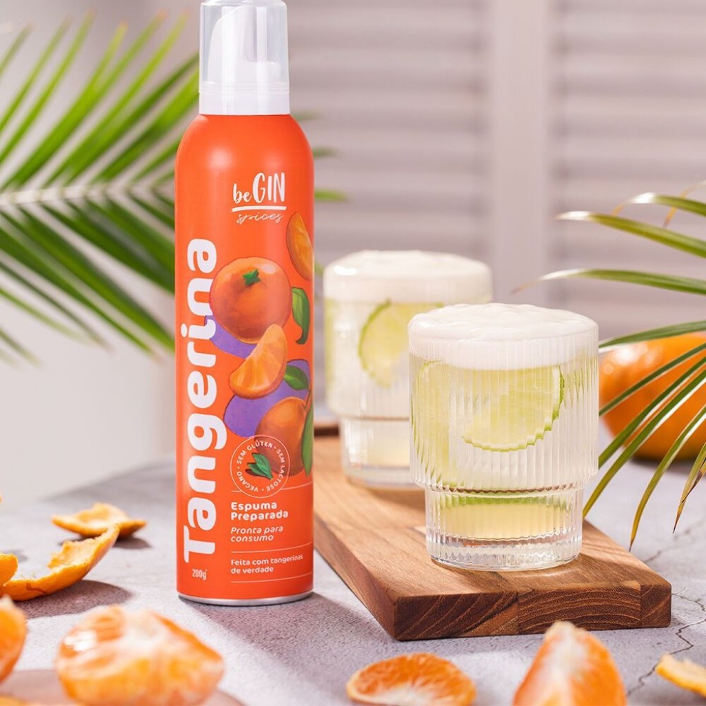 Espuma para Drinks Sabor Tangerina 240g Begin