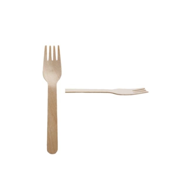 Garfo para Refeição de Madeira 25 Unidades Theoto