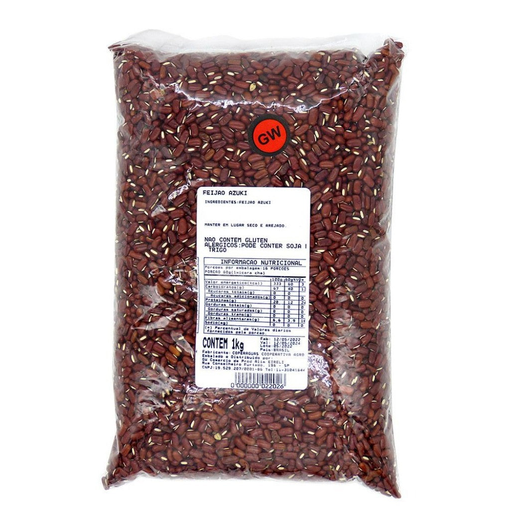 Feijão Vermelho Azuki 1kg Gw