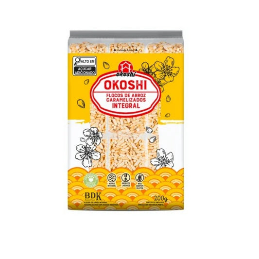 Flocos de Arroz Integral 200g Okoshi