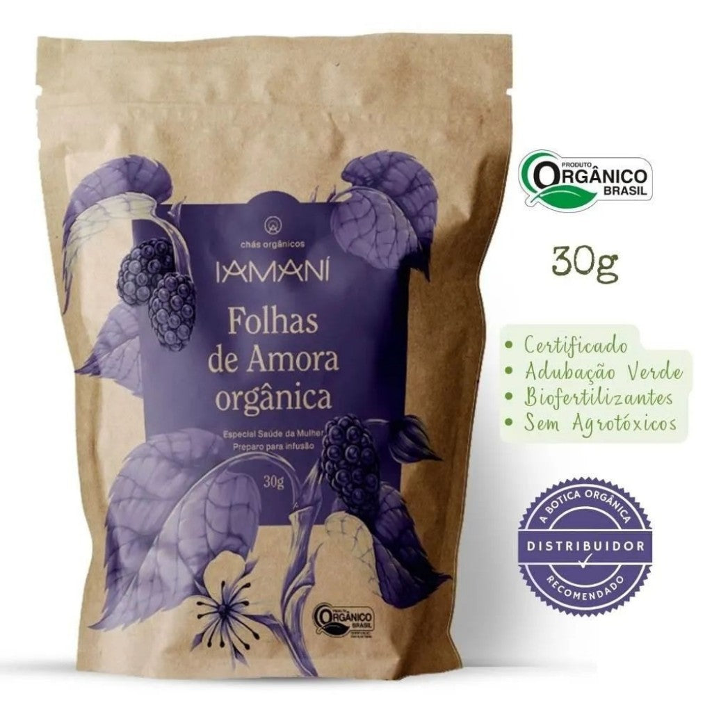 Folhas de Amora Orgânica 30g Iamani