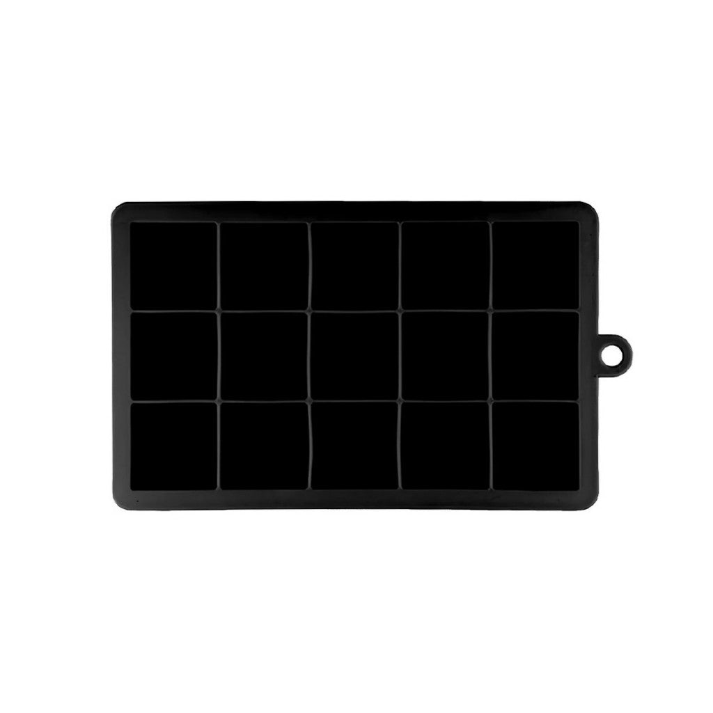 Forma de Gelo de Silicone Preto 15 Cubos Jumbo Oikos