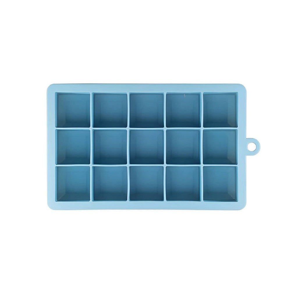 Forma de Gelo de Silicone Azul 15 Cubos Jumbo Oikos
