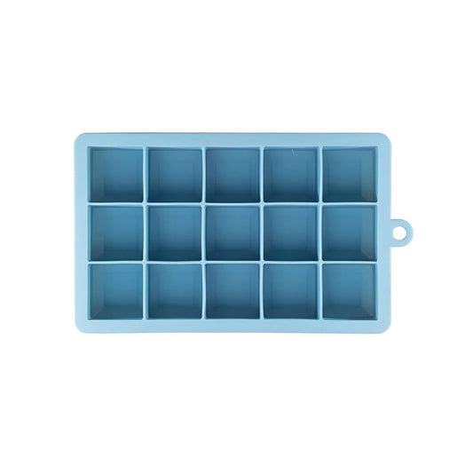Forma de Gelo de Silicone Azul 15 Cubos Jumbo Oikos