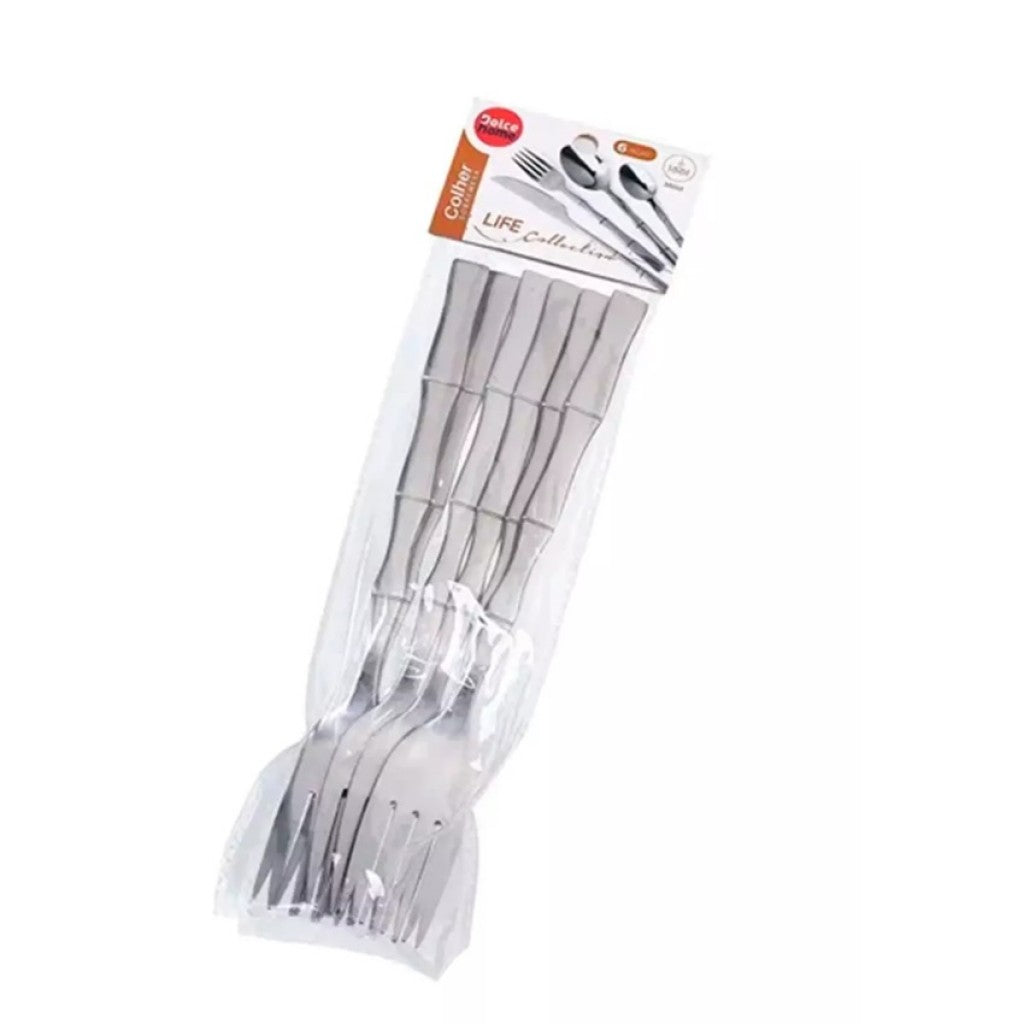 Kit de Garfo Life 20cm 6 Peças Dolce Home
