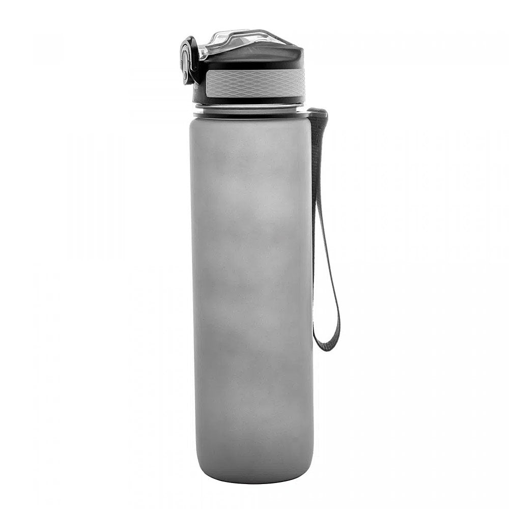 Garrafa Squeeze Para água com Marcadores Cinza 1l Lyor