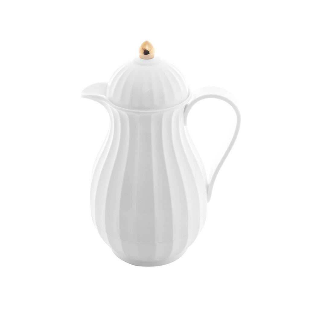 Garrafa Termica De Plastico Jumeirah Branca 1l Lyor