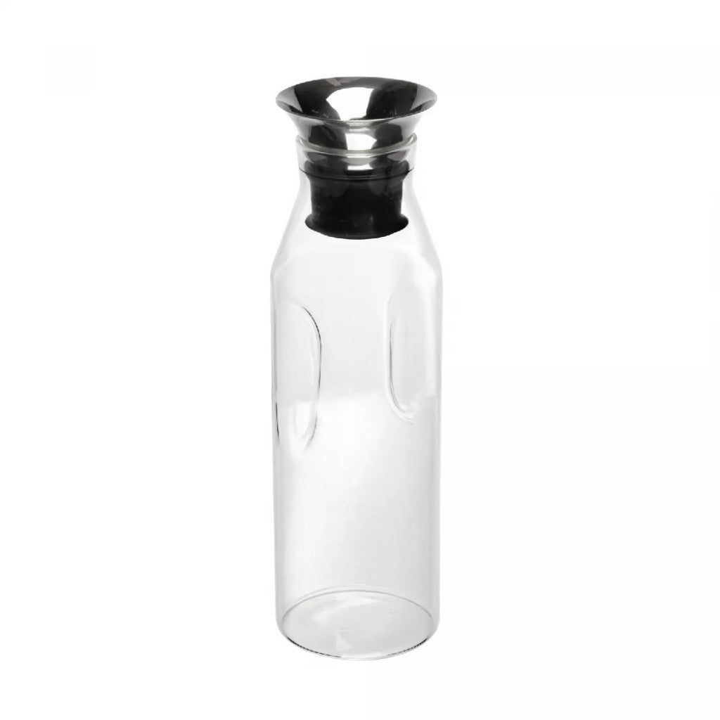 Garrafa Vidro Borossilicato 1,3L Tampa Aço Gravitacional Wolff