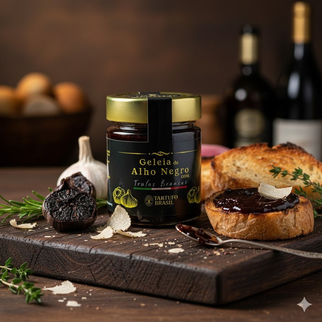 Geleia Alho Negro com Trufas Brancas 120g Tartufo