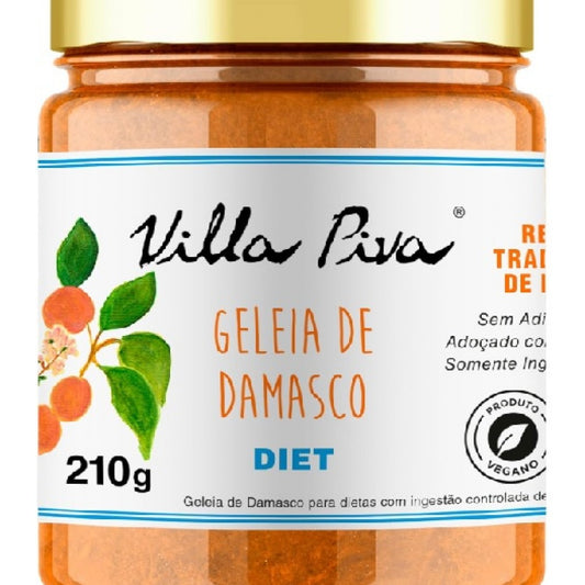 Geleia Diet Damasco 210g Villa Piva
