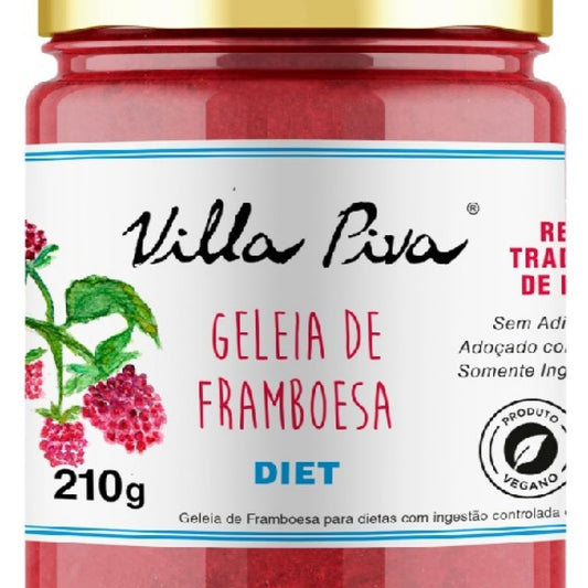 Geleia Diet Framboesa 210g Villa Piva